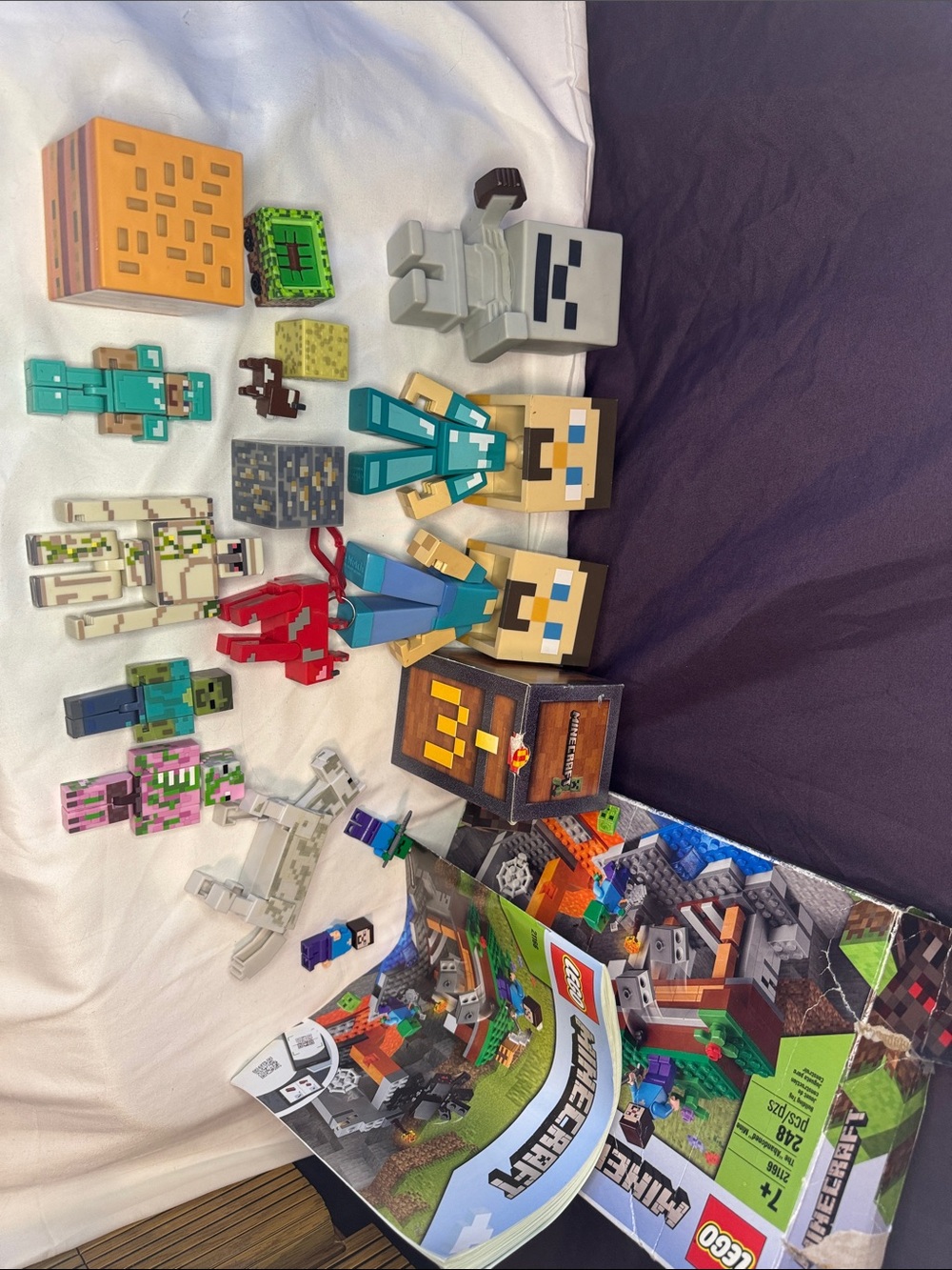Mincraft Toy Lot Steve Lego Zombie McDonald’s Grimace